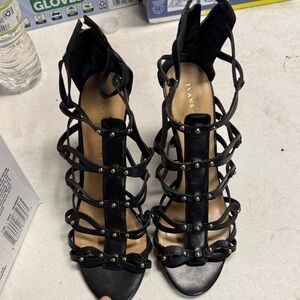 Ivanka Trump Black Strappy Heels